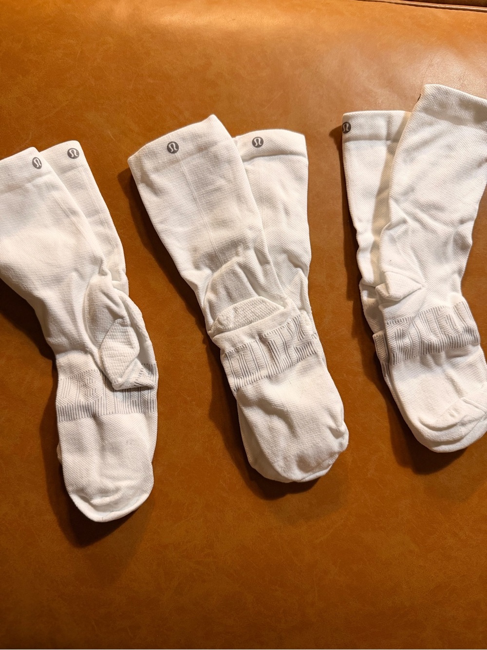 NWOT lululemon athletica White Athletic Crew Socks - Cushioned Support